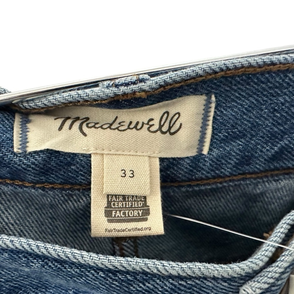 Madewell Womens Denim Western Maxi Skirt Size 33 Blue Front Split NWT - Picture 11 of 11